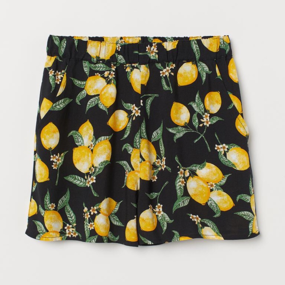 H&M lemon shorts